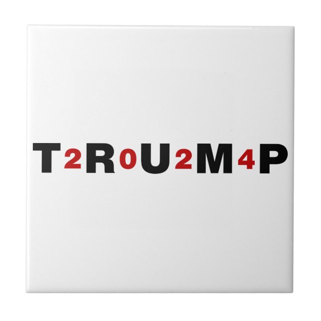 Carreau Trump 2024 Rouge (Devant)