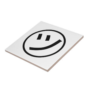 Carreau ㋡ Tsu Kana Katakana Smiling Emoji / Emoticon