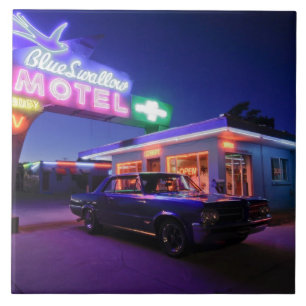 Carreau Tucumcari, Nouveau Mexique, Etats-Unis. Itinéraire