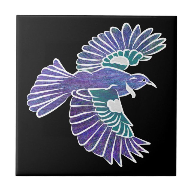 Carreau Tui Bird Nouvelle-Zélande Vol (Devant)