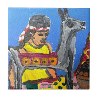 Carreau Tuile argentée de lama