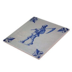 Carreau Tuile bleue de Delft - modèle