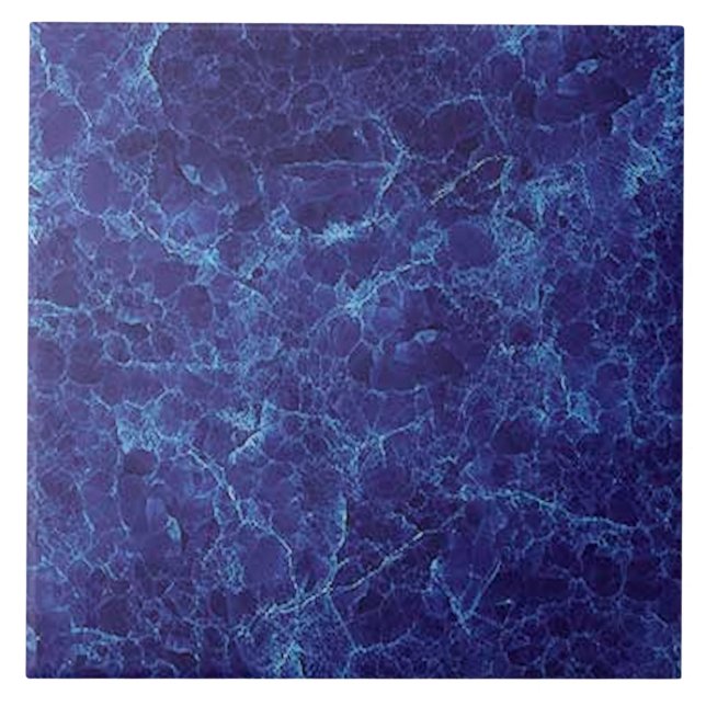Carreau Tuile bleue de marbre (Devant)