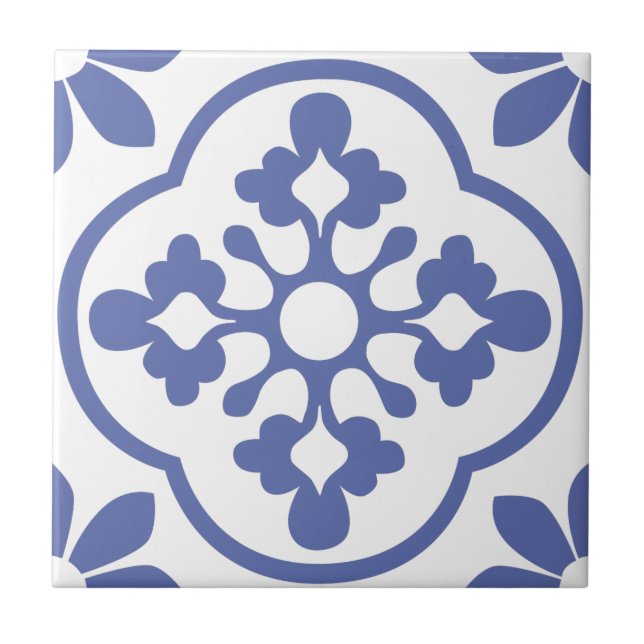 Carreau Tuile bleue marocaine (Devant)