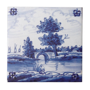 Carreau Tuile bleue traditionnelle néerlandaise