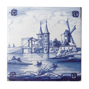 Carreau Tuile bleue traditionnelle néerlandaise