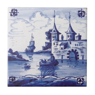 Carreau Tuile bleue traditionnelle néerlandaise