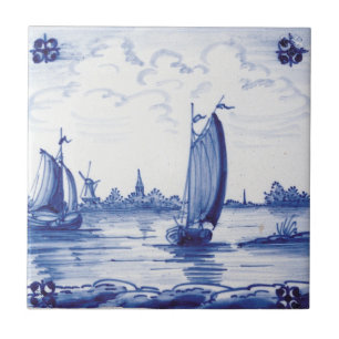 Carreau Tuile bleue traditionnelle néerlandaise
