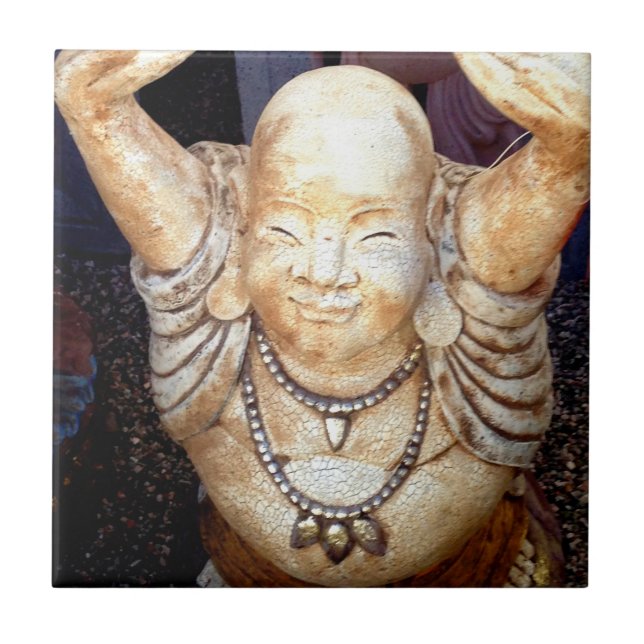 Carreau tuile bouddha souriante (Devant)