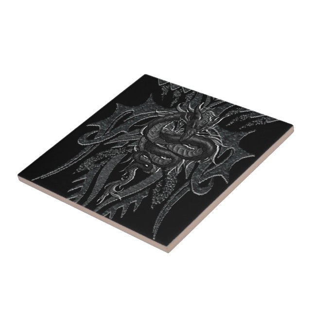 Carreau Tuile celtique de dragon (Côté)