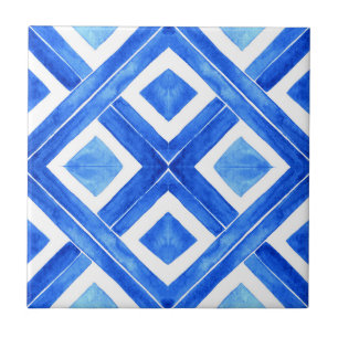 Carreau Tuile céramique Azulejos No1, petite (4,25 po x 4,