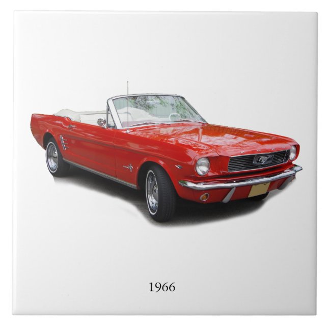 Carreau Tuile convertible rouge 1966 (Devant)