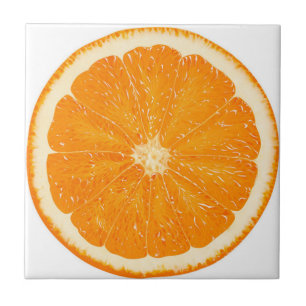 Carreau Tuile d'agrumes orange