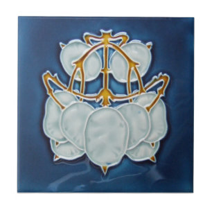 Carreau Tuile d'antiquité de reproduction de Nouveau de