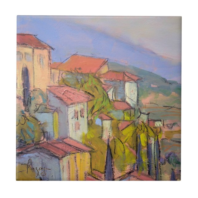 Carreau Tuile d'art de refuge de la Provence (Devant)
