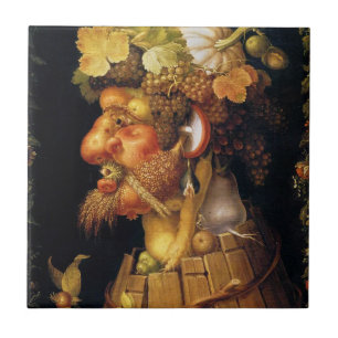 Carreau Tuile d'automne d'Arcimboldo