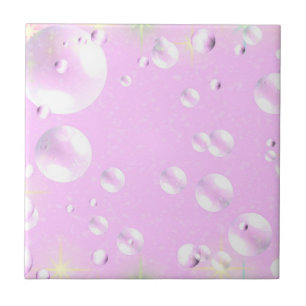Carreau Tuile de bulle rose