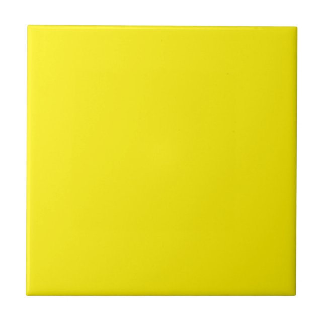 Carreau Tuile de céramique jaune (Devant)