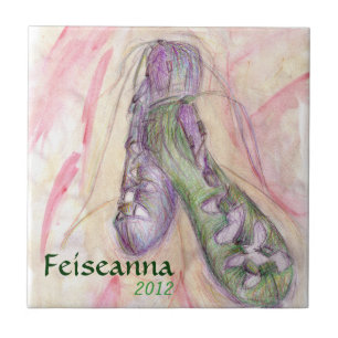 Carreau Tuile de chaussures douces irlandaises