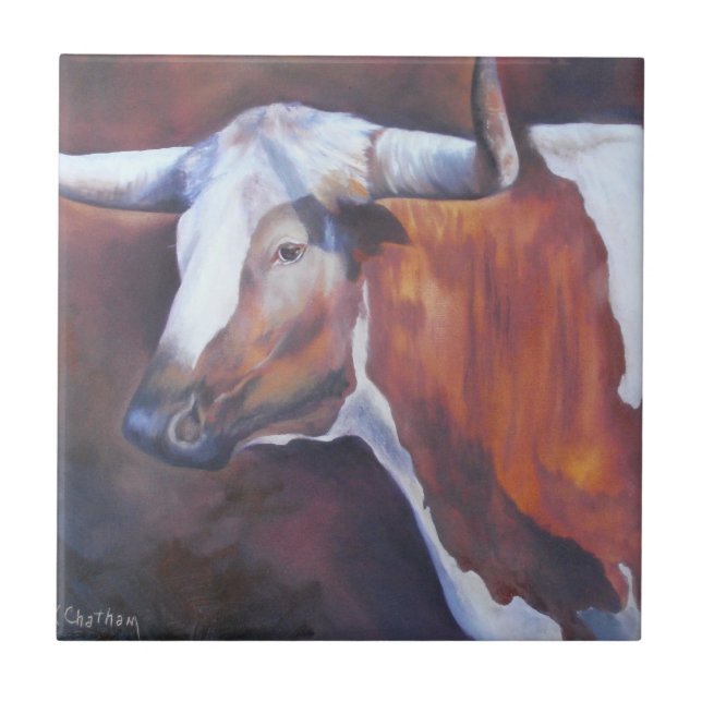 Carreau Tuile de Chisholm Longhorn (Devant)