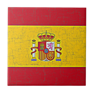 Carreau Tuile de DRAPEAU de l'ESPAGNE