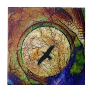 Carreau Tuile de faucon de Raven