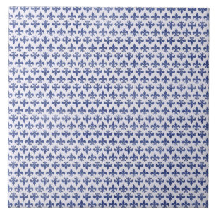 Carreau Tuile de Fleur De Lis Large