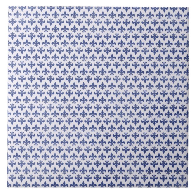 Carreau Tuile de Fleur De Lis Large (Devant)