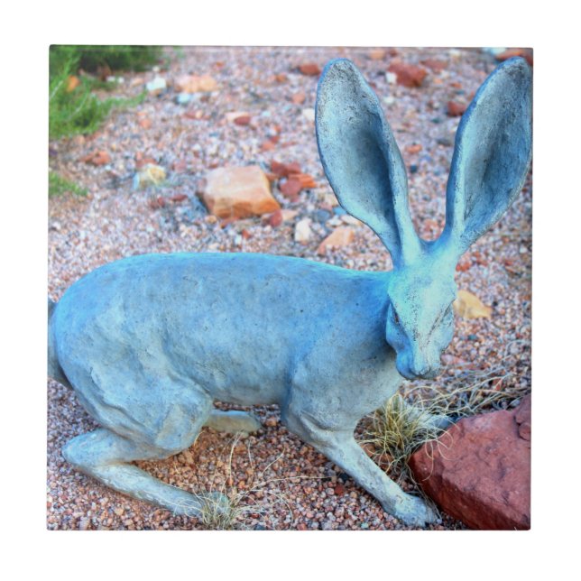 Carreau tuile de lapin bleu (Devant)