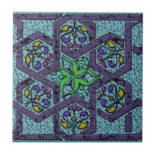 Carreau Tuile de Magen David Knotwork