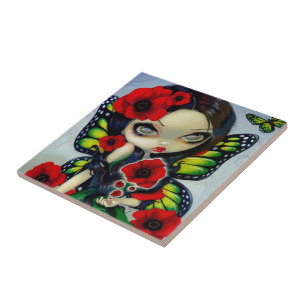 Carreau Tuile "de magie de pavot"