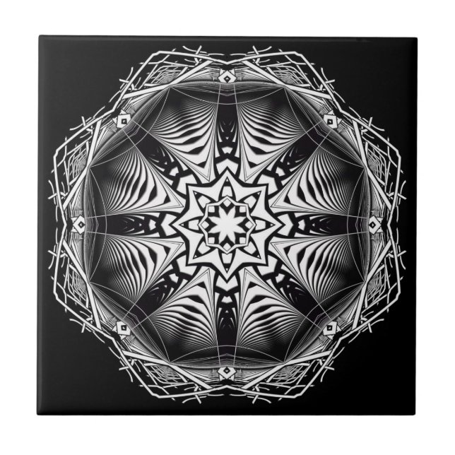Carreau Tuile de mandala (Devant)