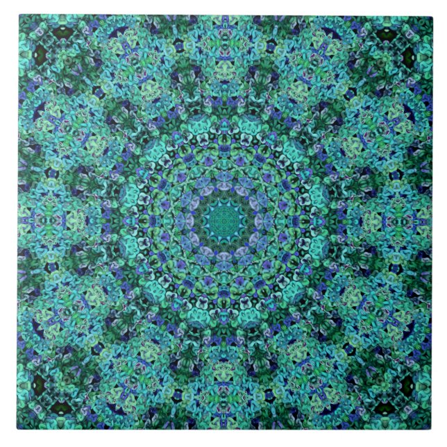 Carreau Tuile de mandala d'Eva-Lucia (Devant)