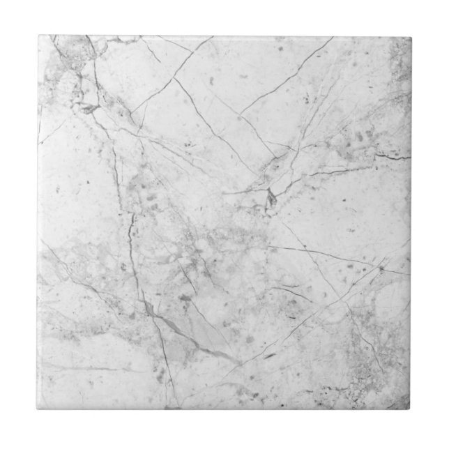 Carreau Tuile de marbre blanche (Devant)