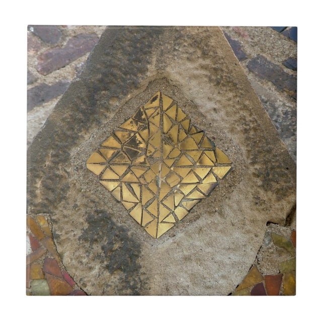 Carreau Tuile de mosaïque de Gaudi (Devant)