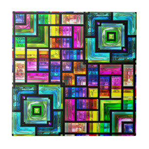 Carreau tuile de mosaïques colorée