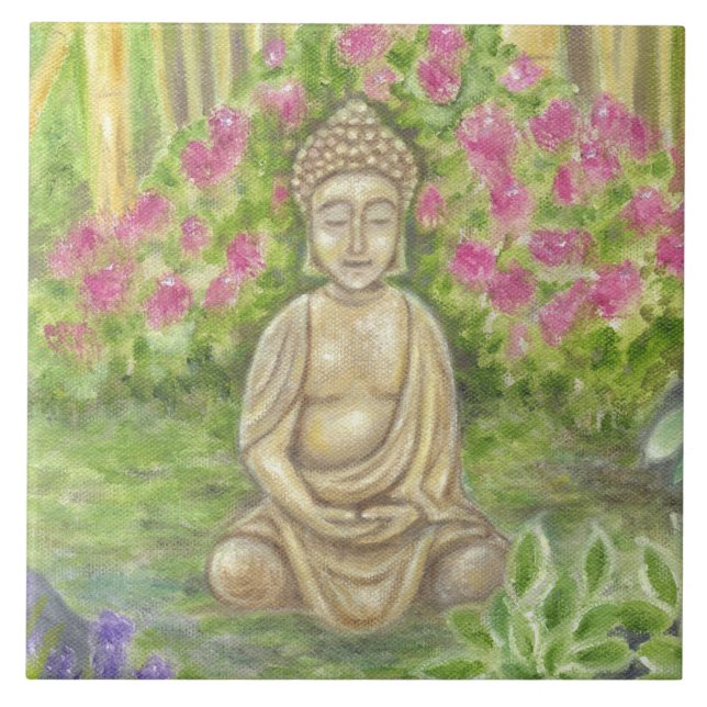 Carreau Tuile de mur de statue de Bouddha (Devant)