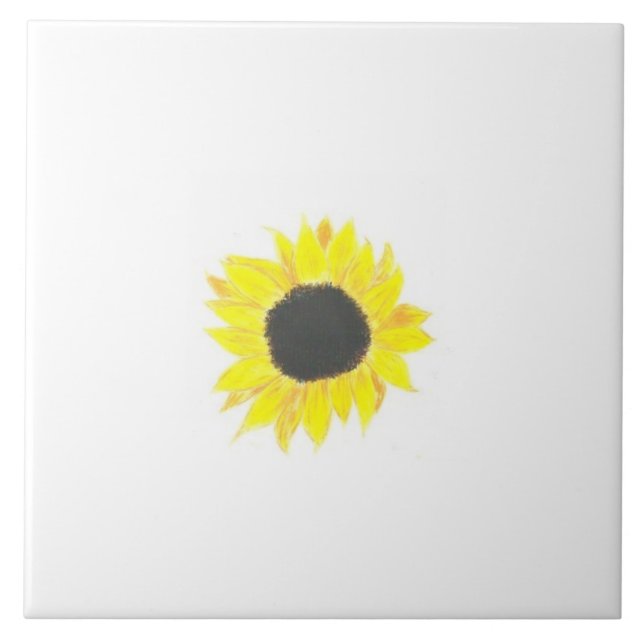 Carreau Tuile de mur de tournesol (Devant)