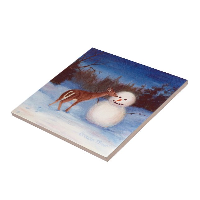 Carreau Tuile de Noël de curiosité (Côté)