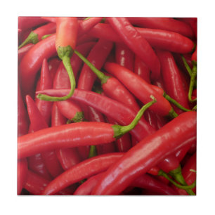 Carreau Tuile de nourriture de poivrons de piment rouge