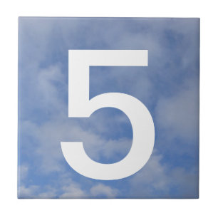 Carreau Tuile de numéro de maison de ciel