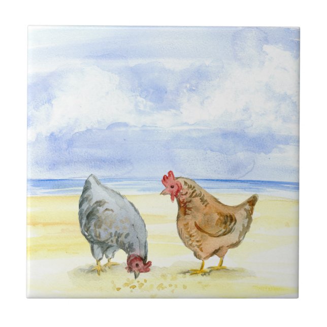 CARREAU TUILE DE POULET DE FERME, BELLE CONSOMMATION DE (Devant)