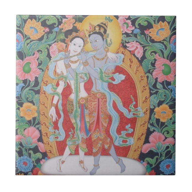 Carreau Tuile de Radha-Krisna (Devant)