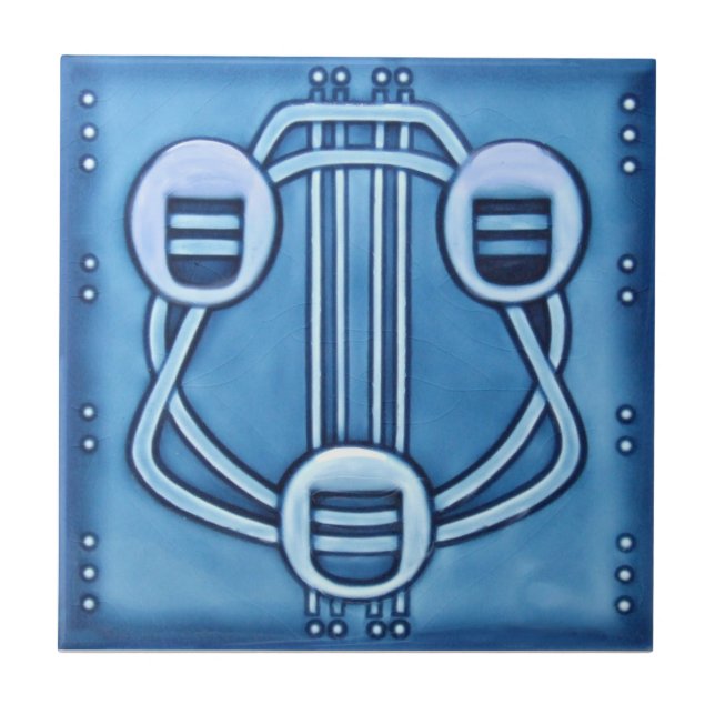 Carreau Tuile de reproduction d'antiquité du (Devant)