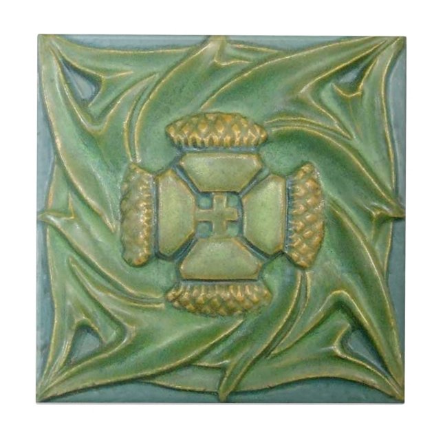 Carreau Tuile de reproduction d'antiquité du (Devant)