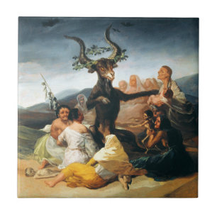 Carreau Tuile de sabbath de Goya