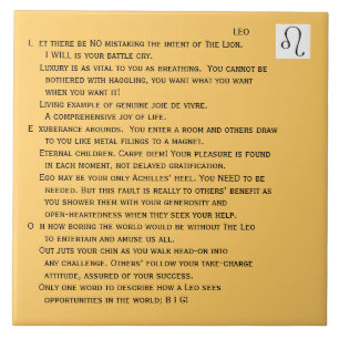 Carreau Tuile de Tash Lion