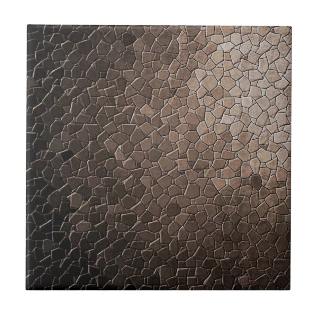 Carreau Tuile de teinte de mosaïque rouillée (Devant)