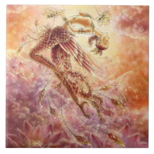 Carreau Tuile de Thep Kinnaree