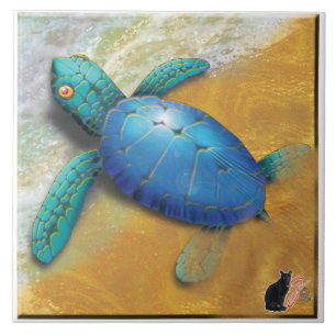 Carreau Tuile de tortue de mer